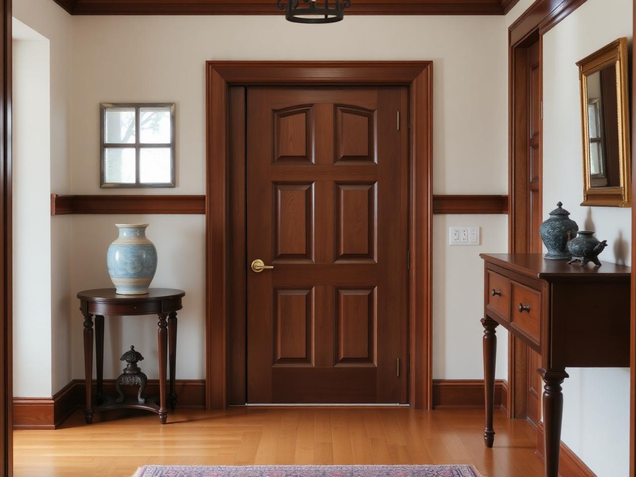 Heritage foyer with custom interior door
